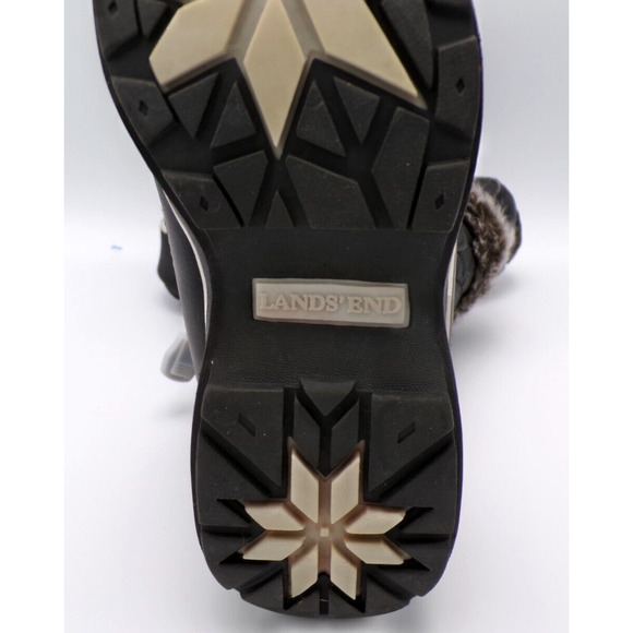 Lands’ End Quilted Snow Winter‎ Tall Boots Sherpa Lined - Size Girls 11 - Picture 3 of 4